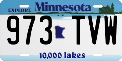 MN license plate 973TVW