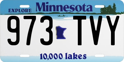 MN license plate 973TVY