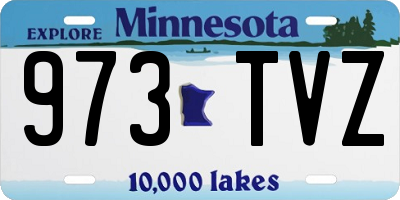 MN license plate 973TVZ