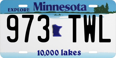 MN license plate 973TWL