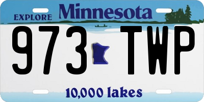 MN license plate 973TWP