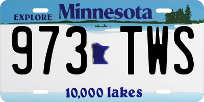 MN license plate 973TWS