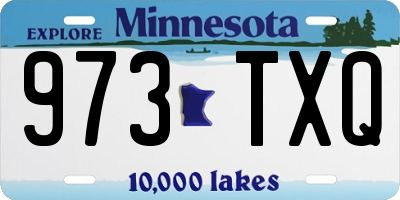 MN license plate 973TXQ