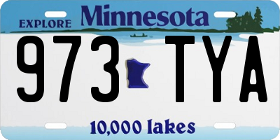 MN license plate 973TYA