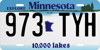 MN license plate 973TYH