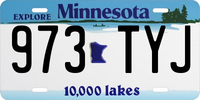 MN license plate 973TYJ