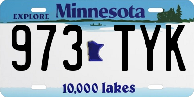 MN license plate 973TYK
