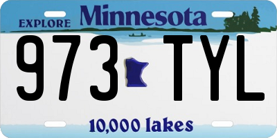 MN license plate 973TYL