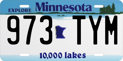 MN license plate 973TYM
