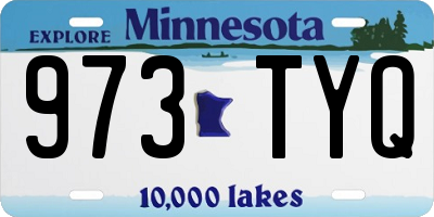 MN license plate 973TYQ