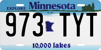 MN license plate 973TYT