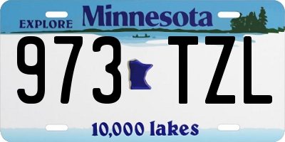 MN license plate 973TZL