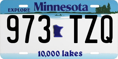 MN license plate 973TZQ