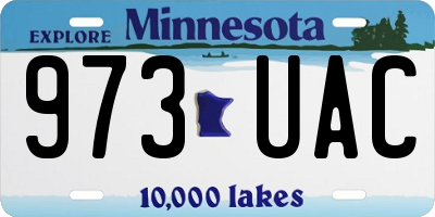 MN license plate 973UAC