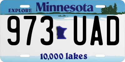 MN license plate 973UAD