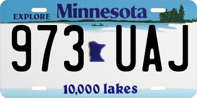 MN license plate 973UAJ