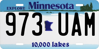 MN license plate 973UAM