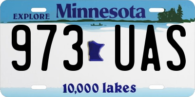 MN license plate 973UAS