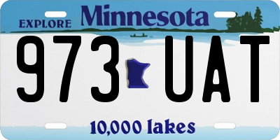 MN license plate 973UAT