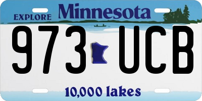 MN license plate 973UCB