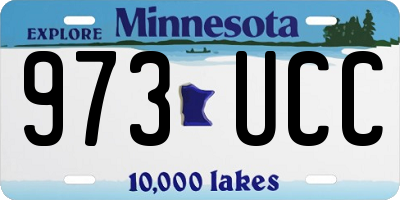 MN license plate 973UCC