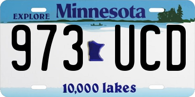MN license plate 973UCD