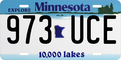 MN license plate 973UCE