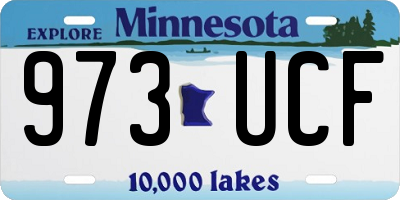 MN license plate 973UCF