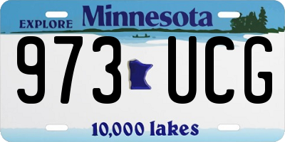 MN license plate 973UCG