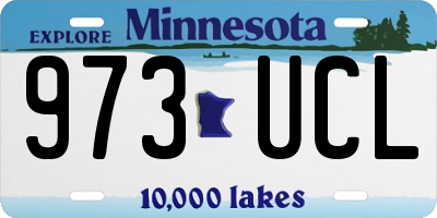 MN license plate 973UCL