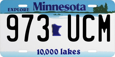 MN license plate 973UCM