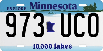 MN license plate 973UCO