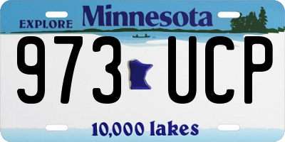 MN license plate 973UCP