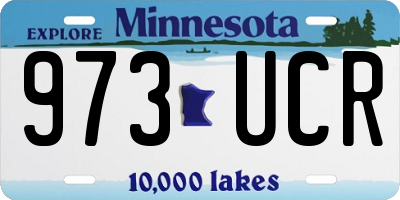 MN license plate 973UCR