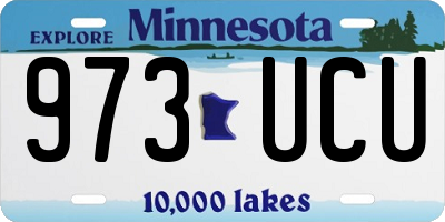 MN license plate 973UCU