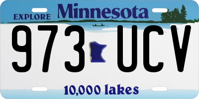 MN license plate 973UCV