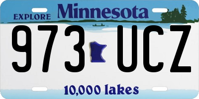 MN license plate 973UCZ