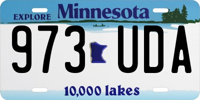 MN license plate 973UDA
