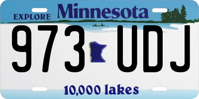 MN license plate 973UDJ