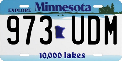 MN license plate 973UDM