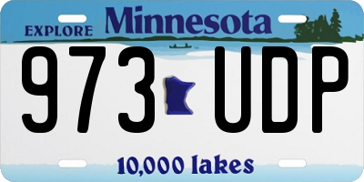 MN license plate 973UDP