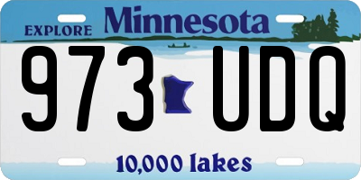 MN license plate 973UDQ