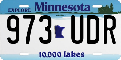 MN license plate 973UDR