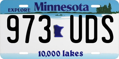 MN license plate 973UDS