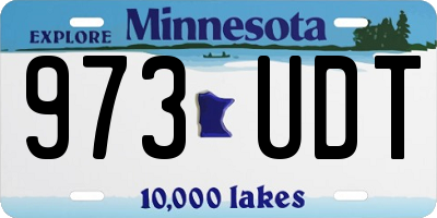 MN license plate 973UDT