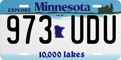 MN license plate 973UDU