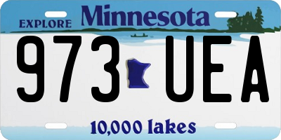 MN license plate 973UEA