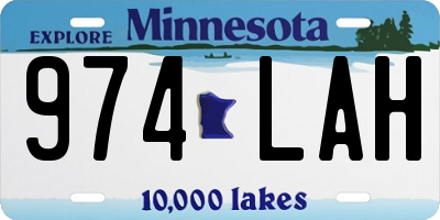 MN license plate 974LAH