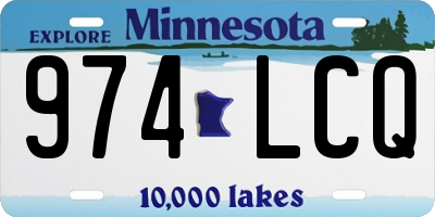 MN license plate 974LCQ