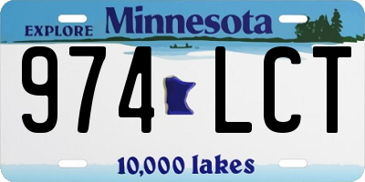MN license plate 974LCT